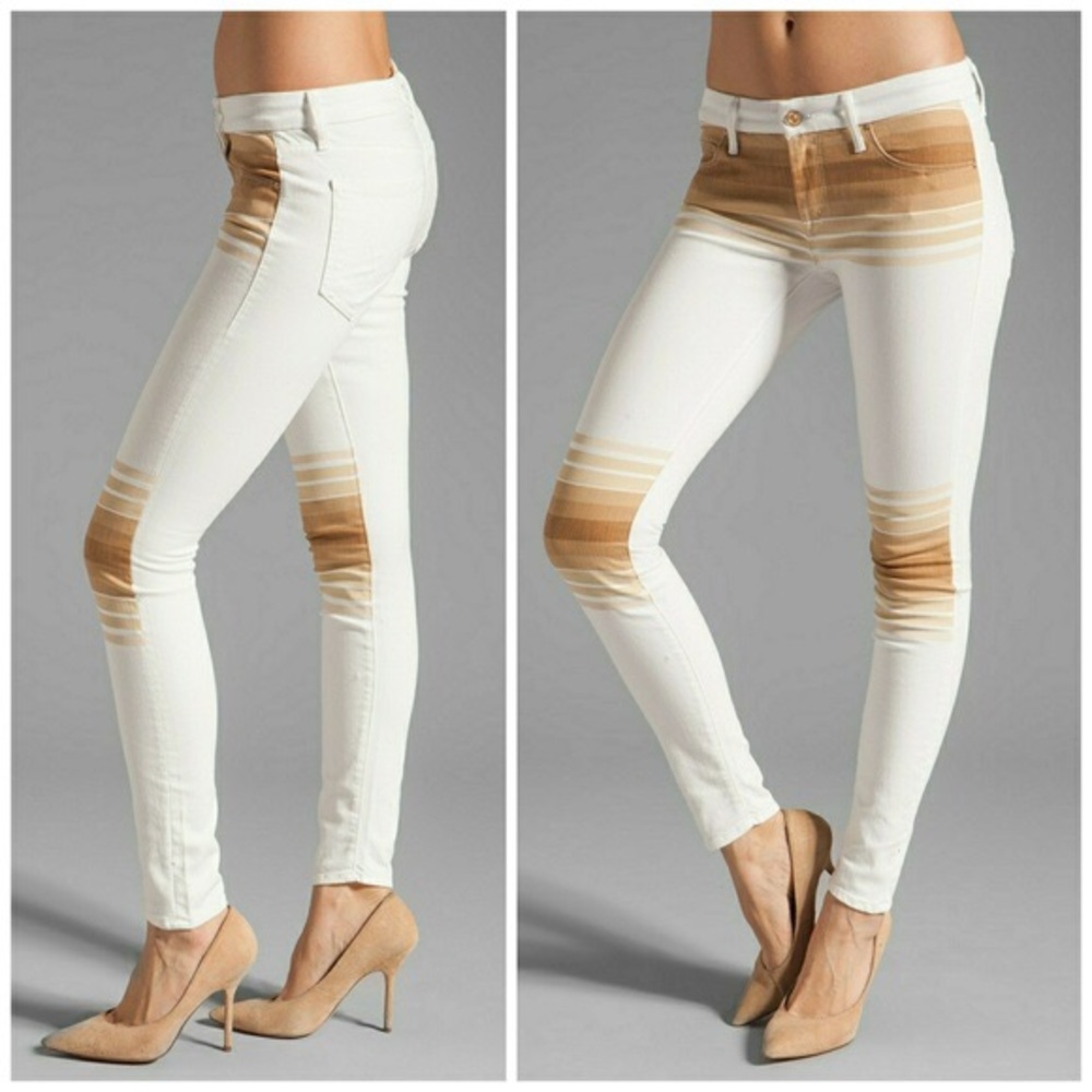 MOTHER LOOKER 70’s INSPIRED  stripe jeans